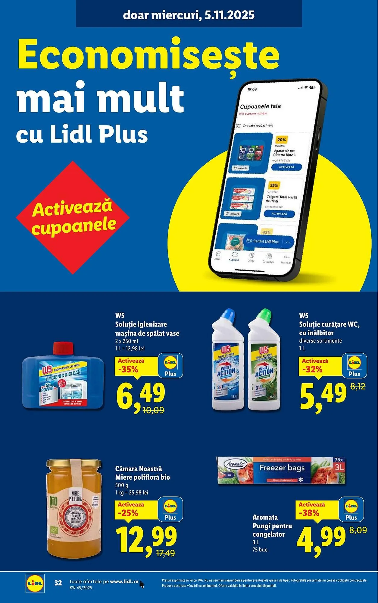 Catalog Catalog Lidl de la 3 noiembrie până la 9 noiembrie 2025 - Revista Pagina 32
