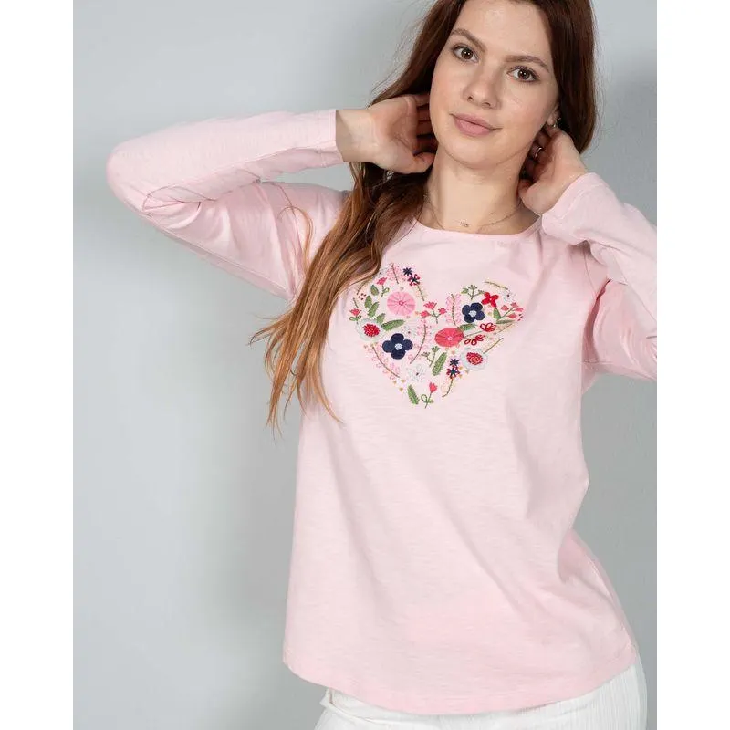 Bluza din bumbac cu model brodat N240157081