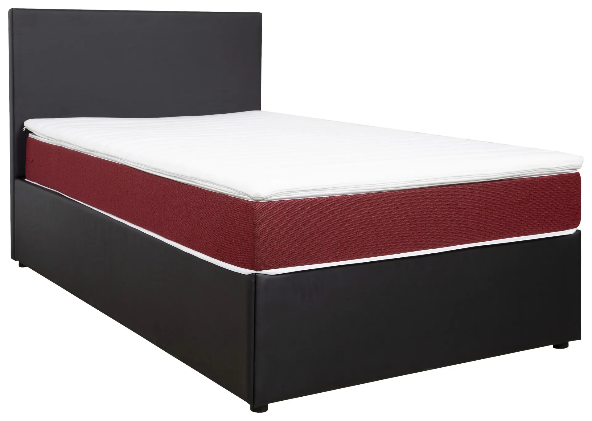 Carryhome PAT TIP BOXSPRING 120/200 cm in roșu, negru