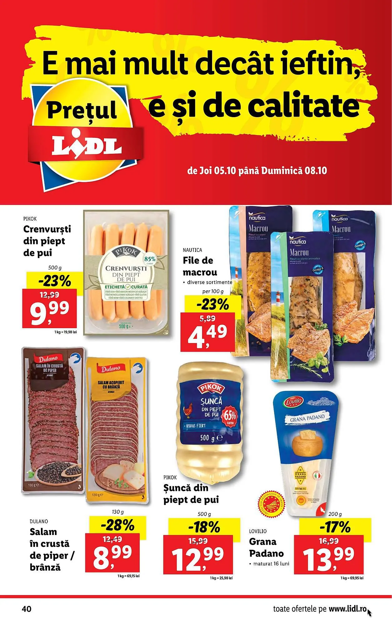Catalog Lidl catalog de la 2 octombrie până la 8 octombrie 2023 - Revista Pagina 40