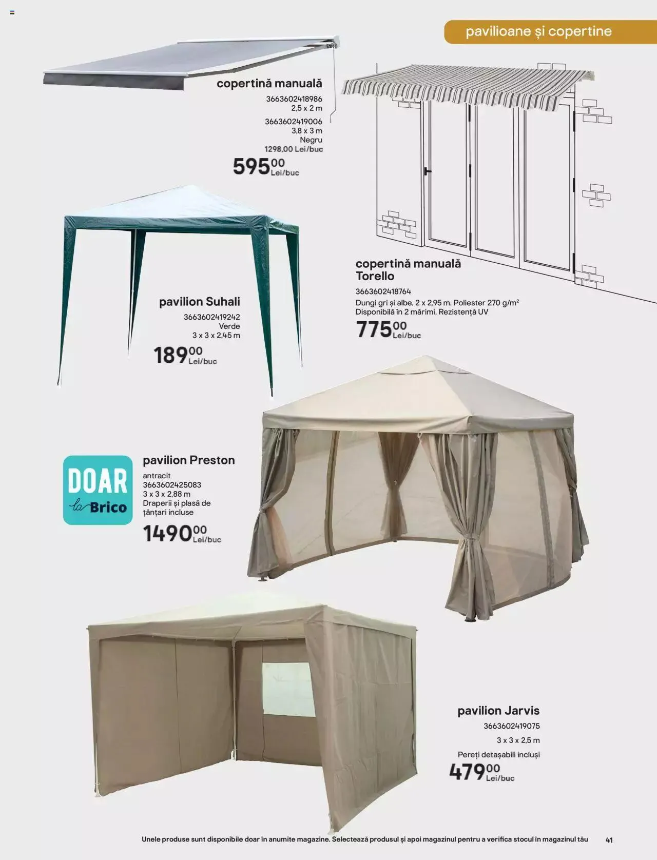 Catalog Brico Depot catalog - Bucuria momentelor de la 1 iunie până la 30 septembrie 2023 - Revista Pagina 41