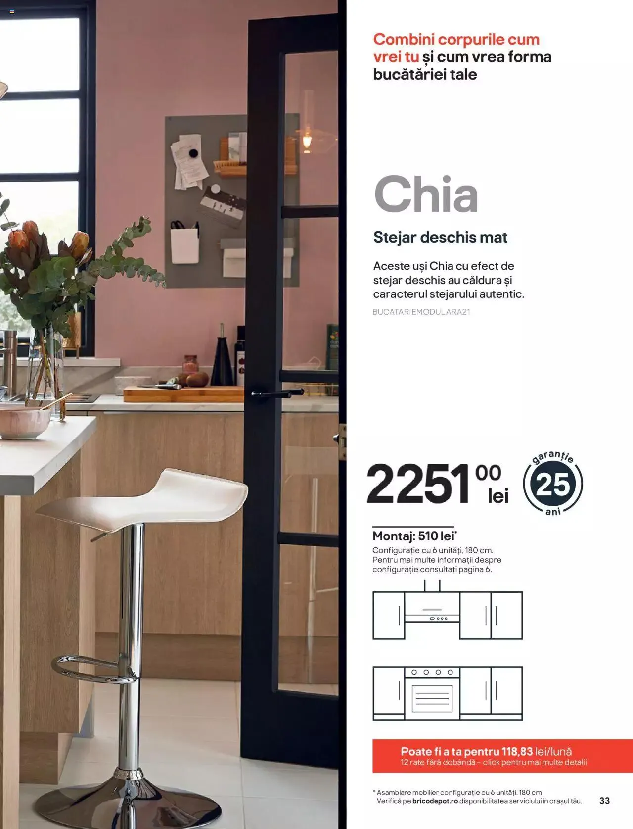 Catalog Brico Depot catalog - Bucătării modulare de la 1 ianuarie până la 31 decembrie 2023 - Revista Pagina 33