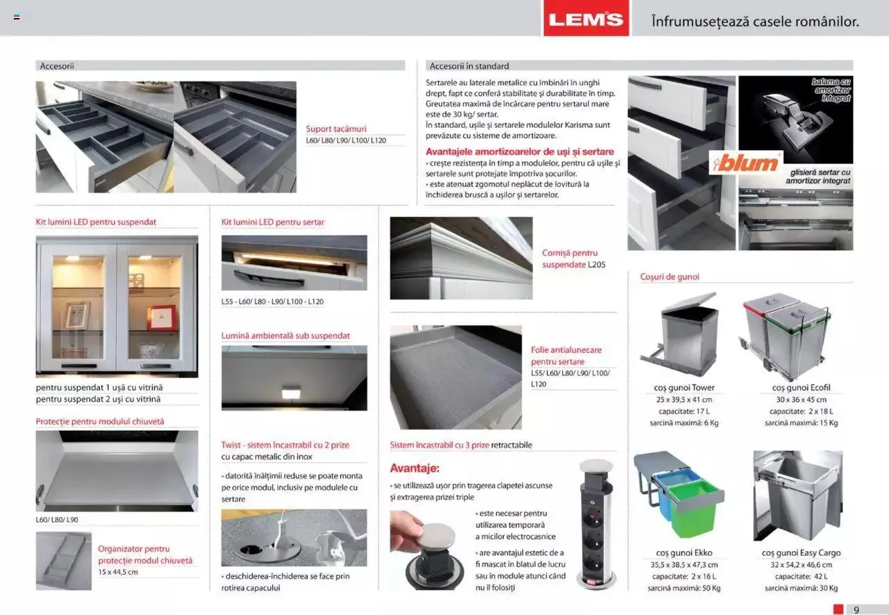 Catalog Lem’s - Bucătăria Karisma de la 1 septembrie până la 31 decembrie 2023 - Revista Pagina 9