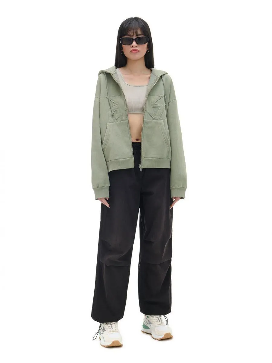 Hanorac cu glugă și fermoar