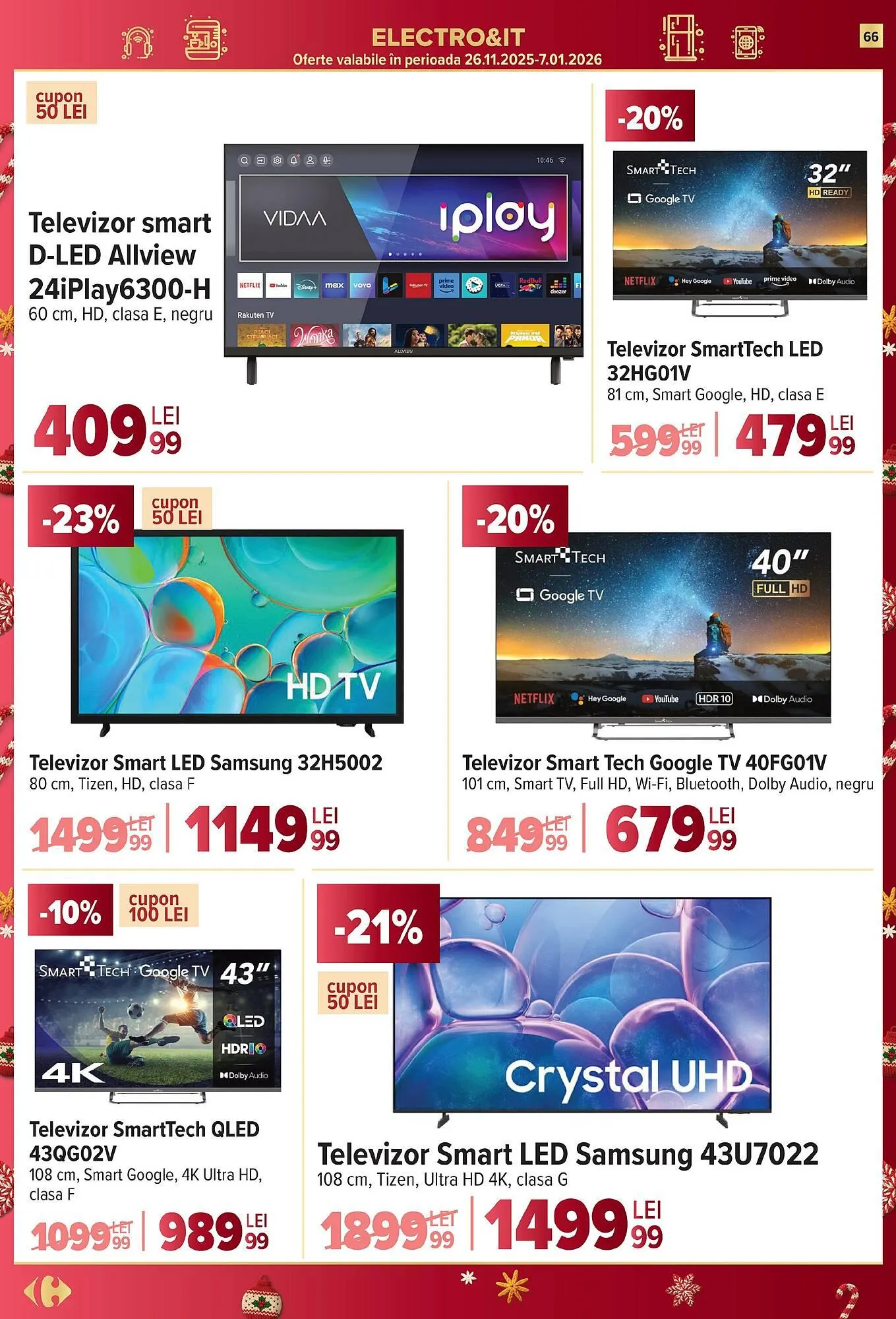 Catalog Catalog Carrefour de la 26 noiembrie până la 2 decembrie 2025 - Revista Pagina 66