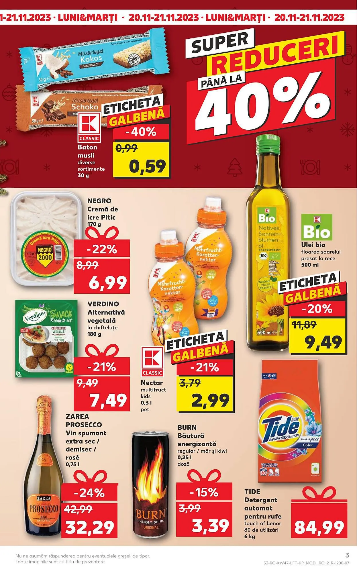 Catalog Kaufland catalog de la 22 noiembrie până la 28 noiembrie 2023 - Revista Pagina 3