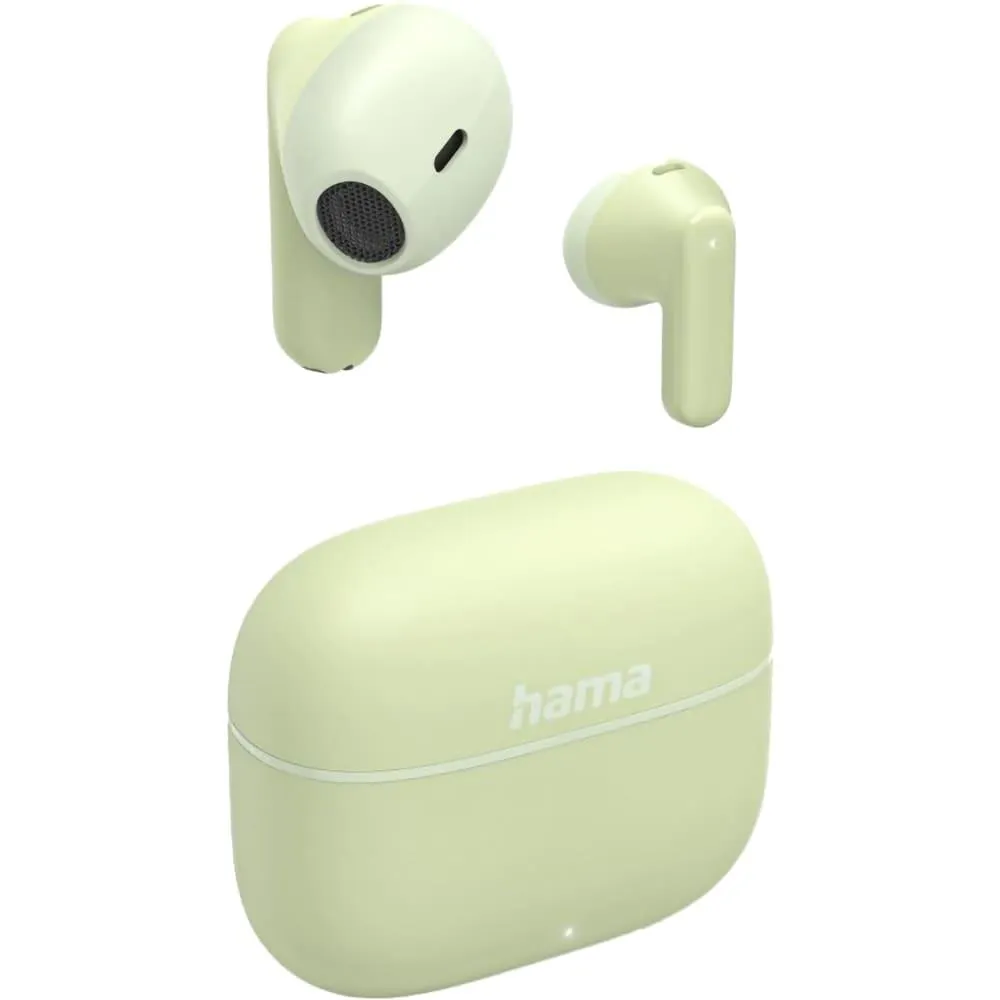 Casti HAMA Freedom Light II 221756, True Wireless, Bluetooth, In-Ear, Microfon, verde