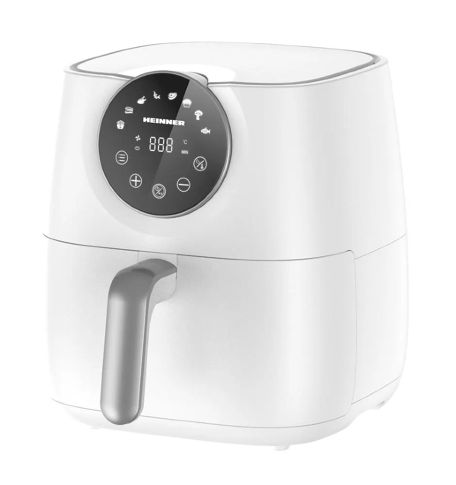 Friteuza cu aer cald Heinner HAF-B6WH1700, Timer, 8 programe, 5.7 litri, 1700 W, Alb