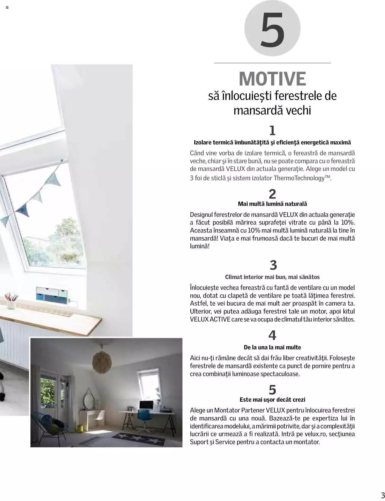 Catalog Velux catalog - Ghid pentru înlocuirea ferestrelor de mansardă de la 27 decembrie până la 31 decembrie 2024 - Revista Pagina 3