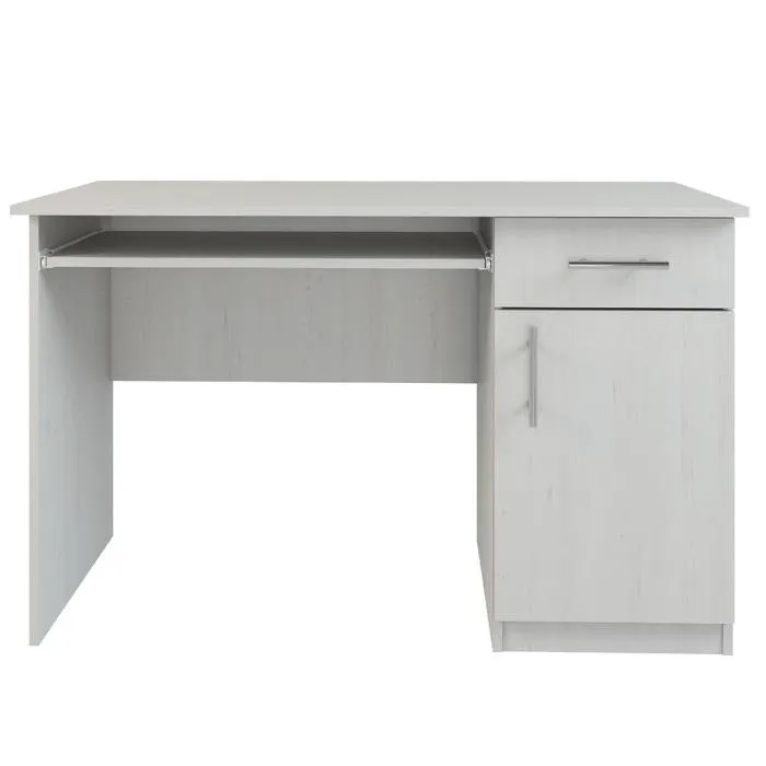 Birou calculator cu sertar si dulap Stefan, alb K524 , 120 x 50 x 75 cm, 1C