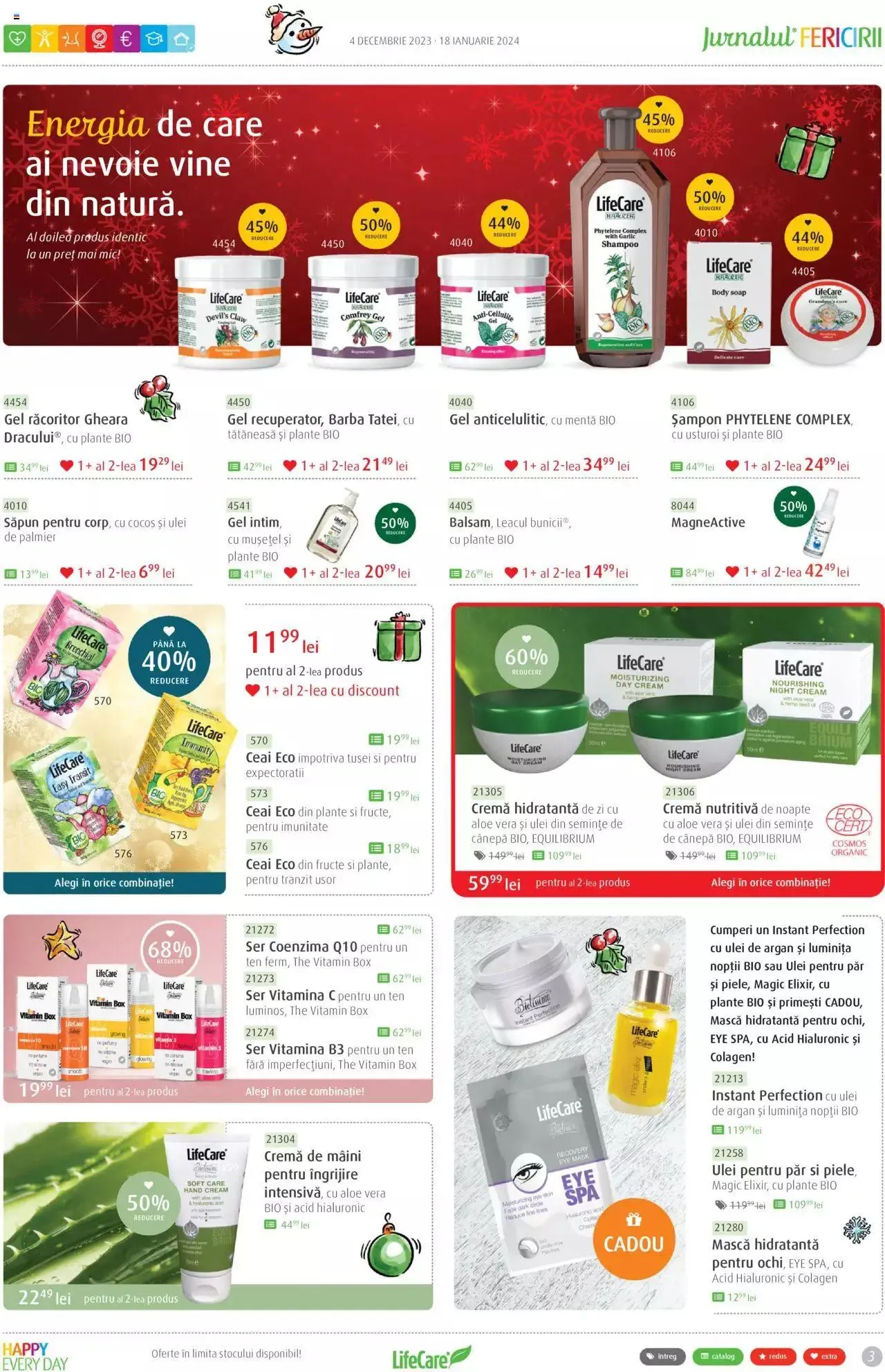 Catalog Life Care catalog - Jurnalul Fericirii Decembrie/Ianuarie de la 4 decembrie până la 18 ianuarie 2024 - Revista Pagina 3