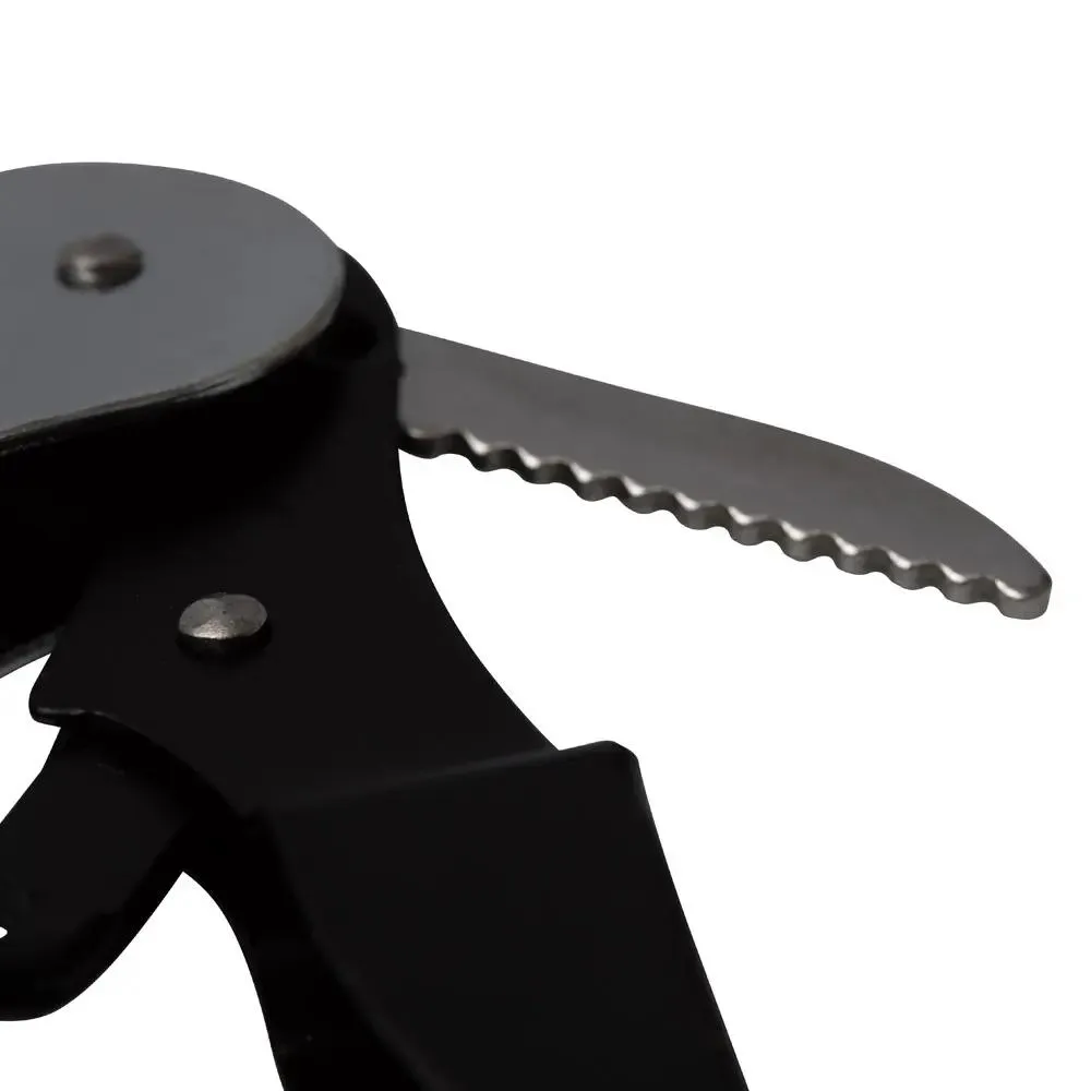 Tirbuson 3 in 1 Maison D'Amelie, 12x2.2x1.3 cm, Argintiu/Negru