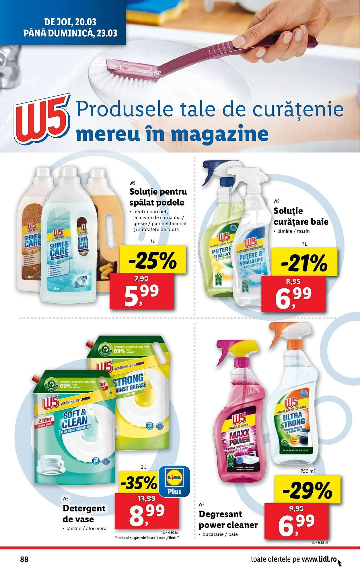 Catalog Catalog Lidl de la 17 martie până la 23 martie 2025 - Revista Pagina 88