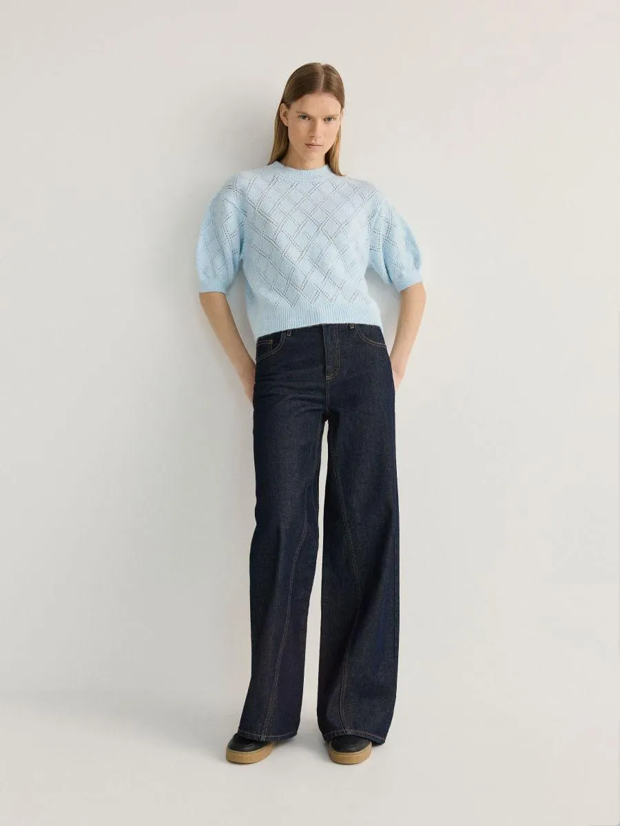 Pulover cu model ajurat