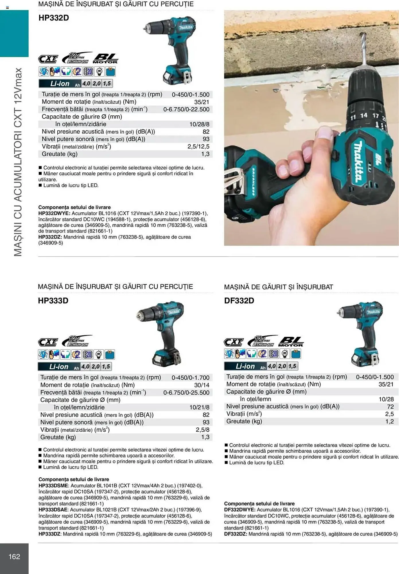 Catalog Catalog Makita de la 8 ianuarie până la 31 decembrie 2025 - Revista Pagina 162
