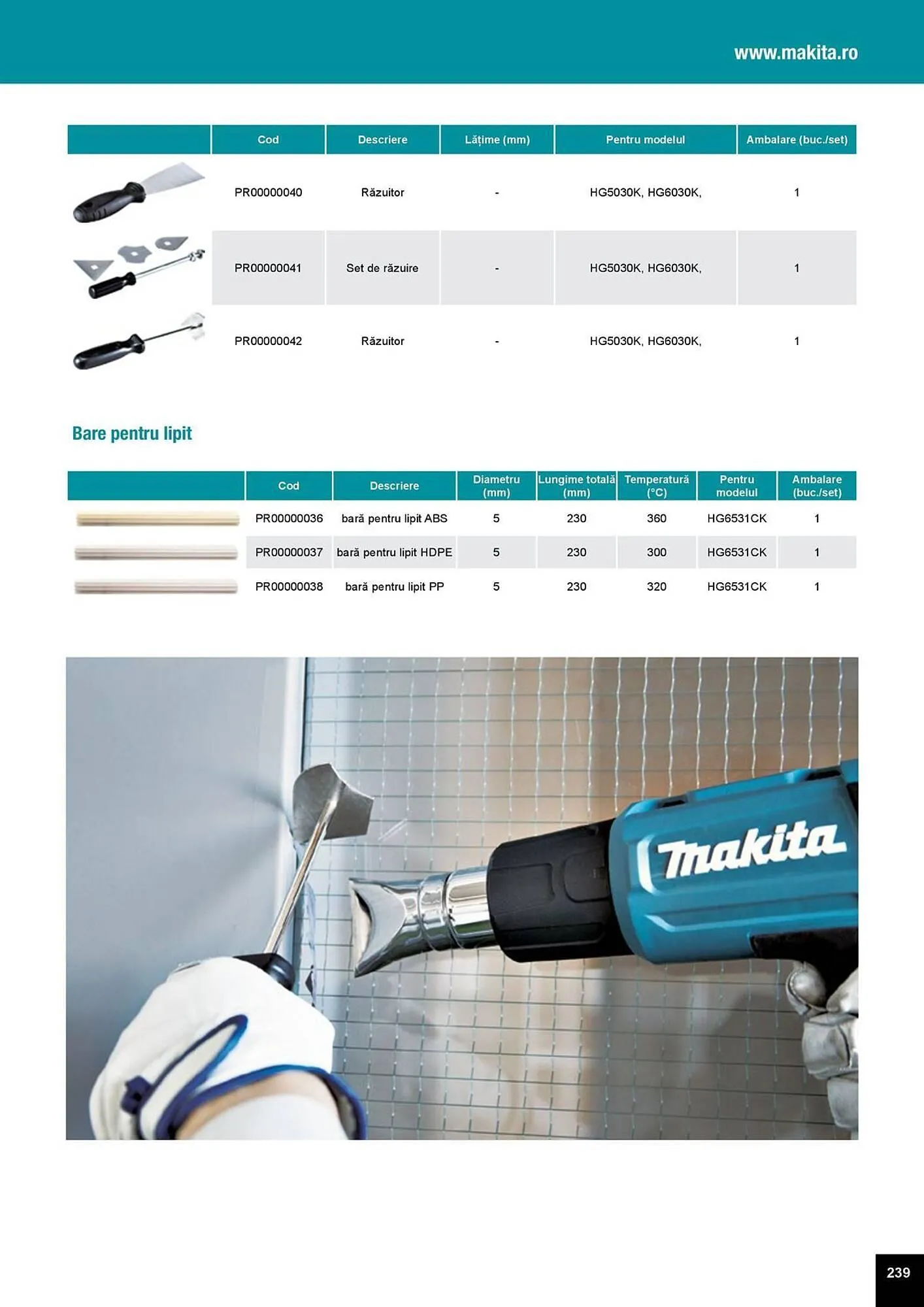 Catalog Catalog Makita de la 1 aprilie până la 31 decembrie 2025 - Revista Pagina 239