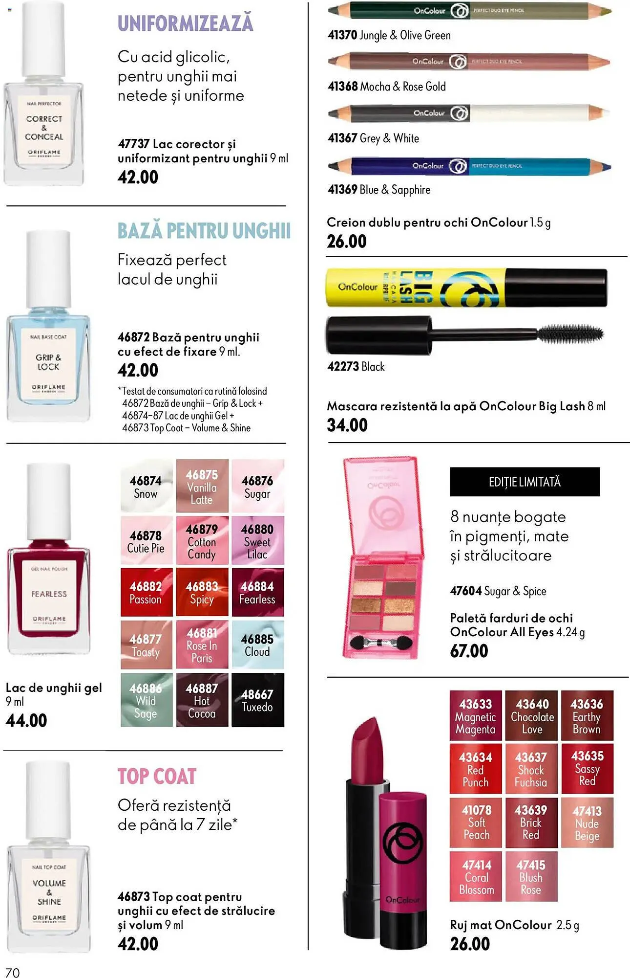 Catalog Catalog Oriflame de la 17 iunie până la 7 iulie 2026 - Revista Pagina 70