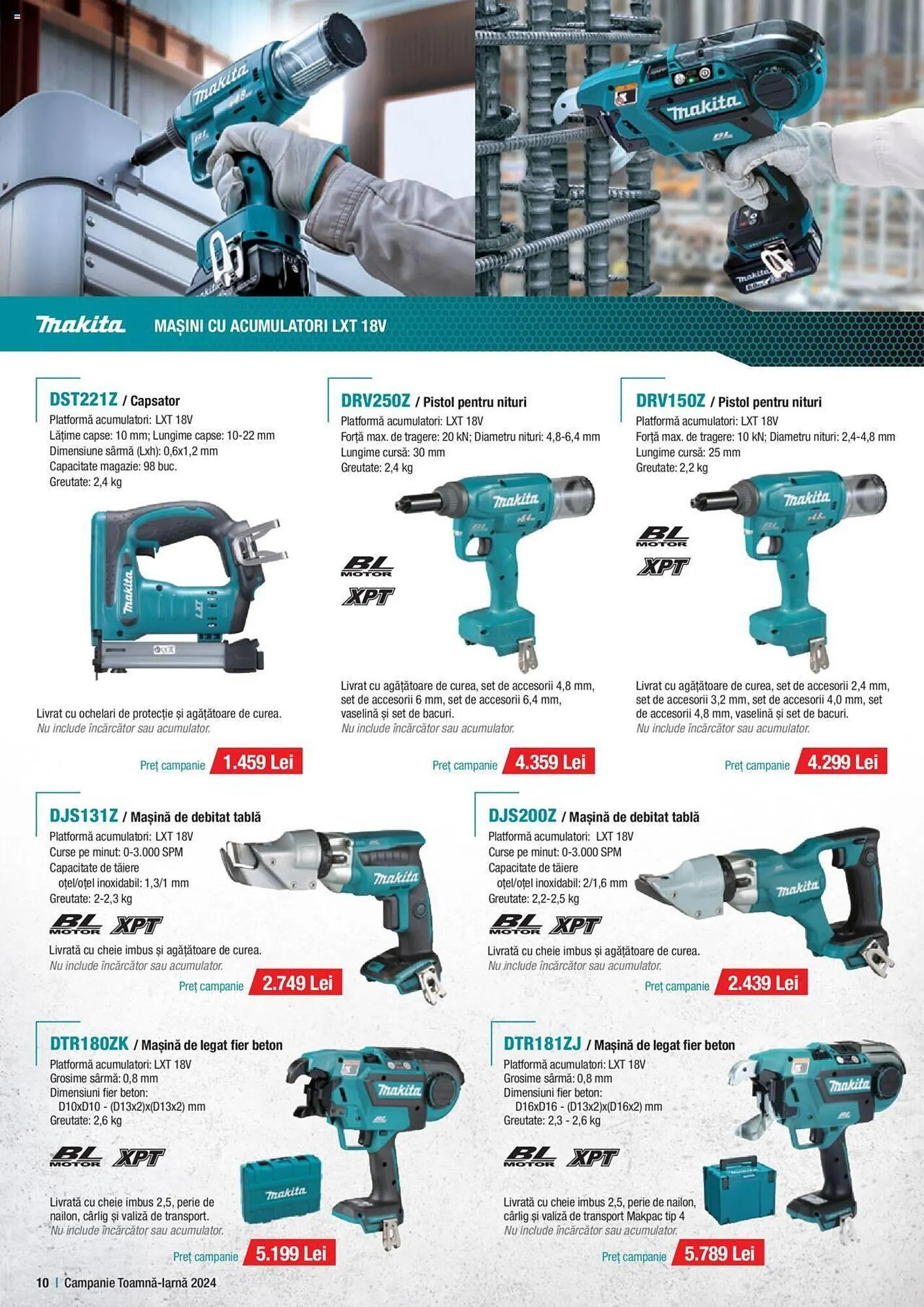 Catalog Catalog Makita de la 1 octombrie până la 20 decembrie 2024 - Revista Pagina 10