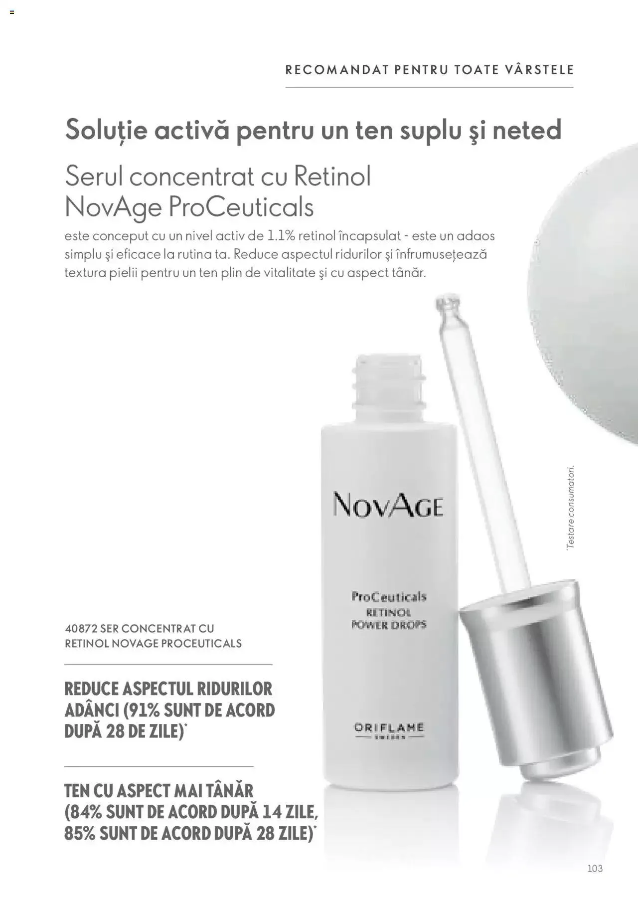 Catalog Oriflame catalog - Ghidul NOVAGE+ de la 1 martie până la 31 decembrie 2023 - Revista Pagina 103