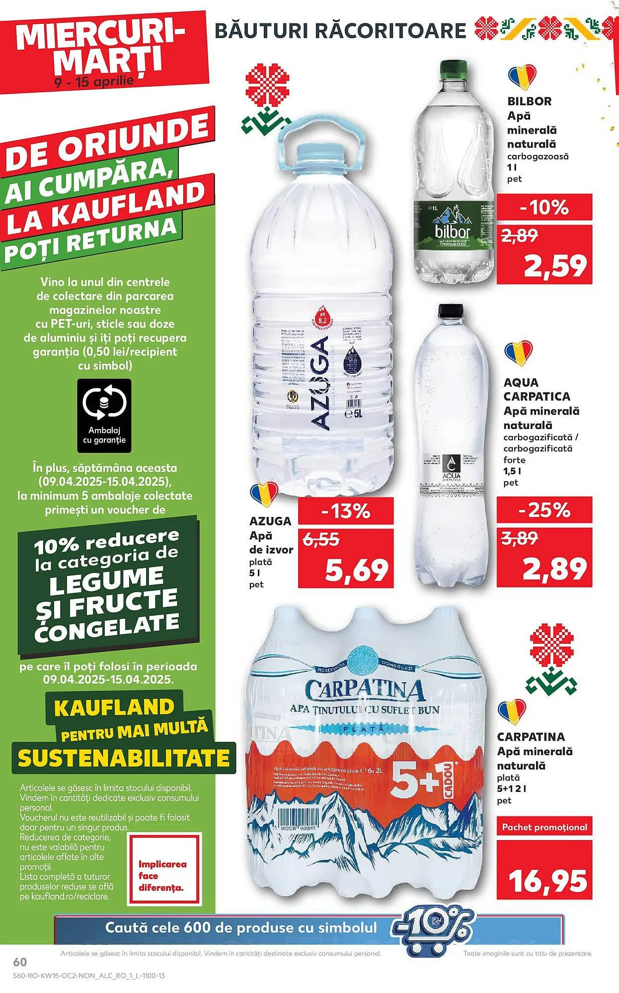 Catalog Catalog Kaufland de la 9 aprilie până la 15 aprilie 2025 - Revista Pagina 60