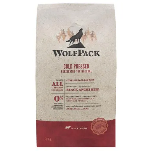 Hrana uscata pentru caini Wolfpack CP Vita Black Angus 12kg
