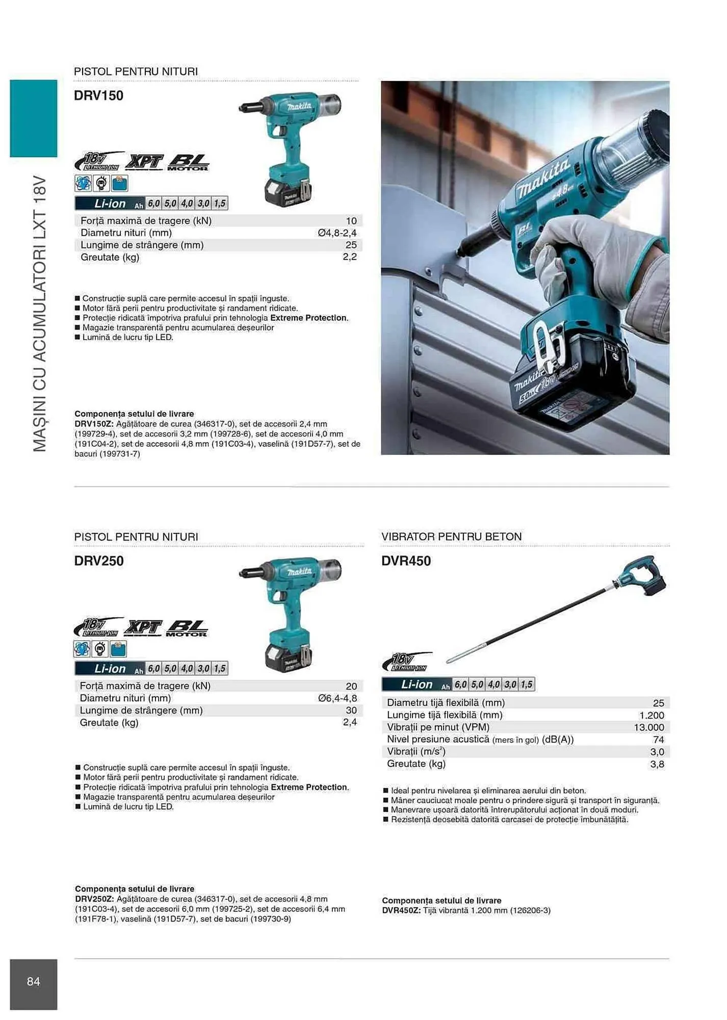 Catalog Makita catalog de la 1 ianuarie până la 31 decembrie 2023 - Revista Pagina 84