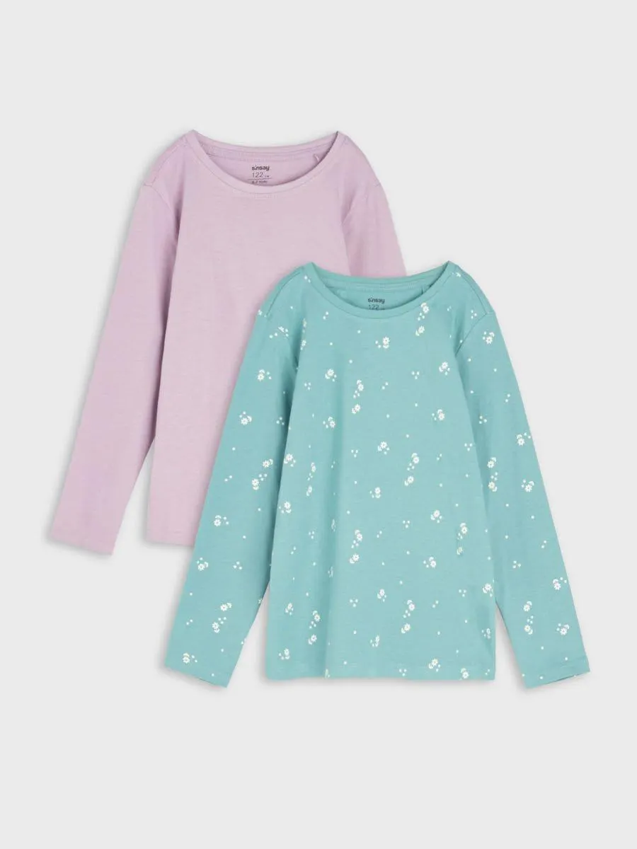 Set de 2 tricouri cu mânecă lungă