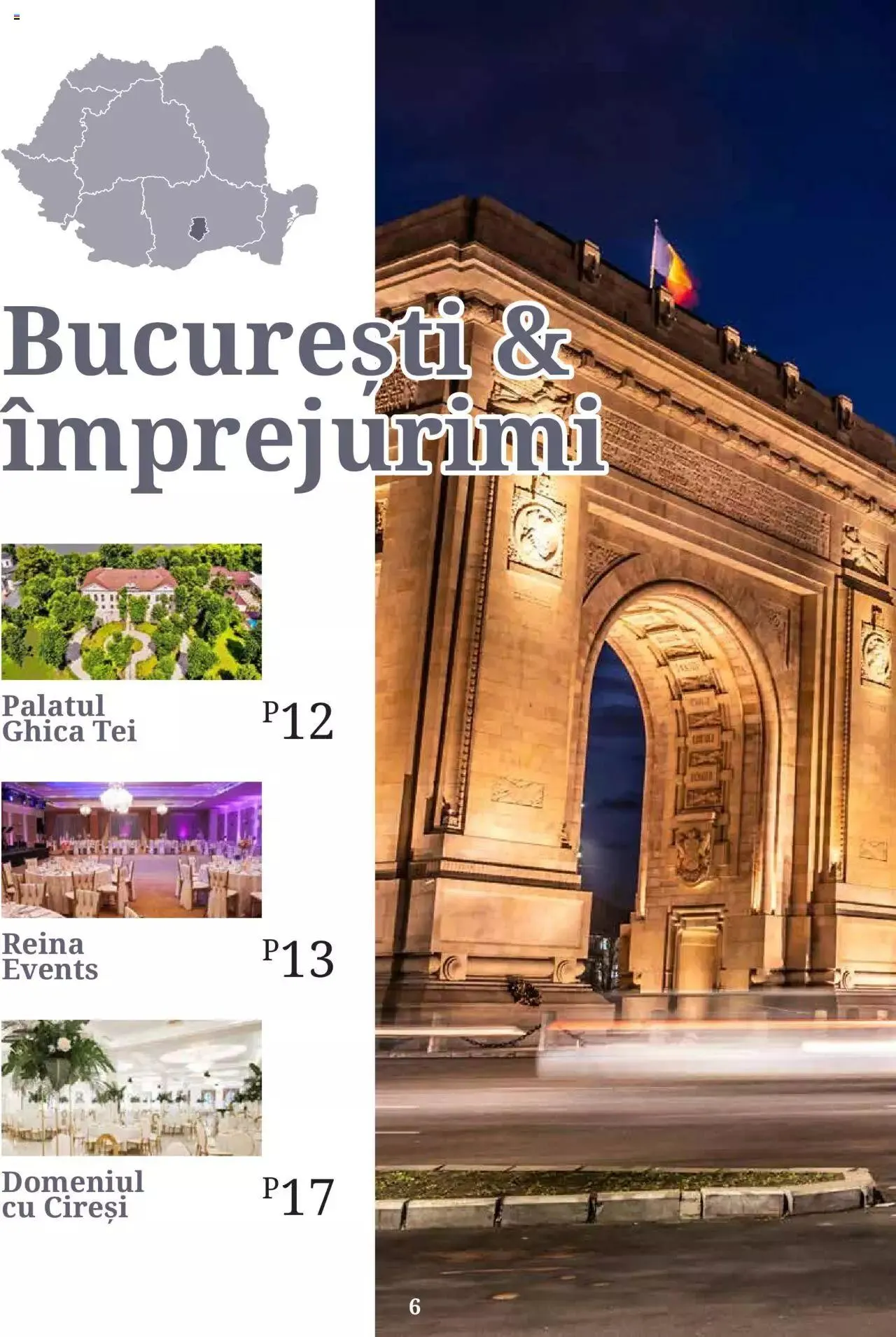 Catalog Metro - Ghid locații pentru evenimente 2022 de la 5 aprilie până la 31 decembrie 2023 - Revista Pagina 6