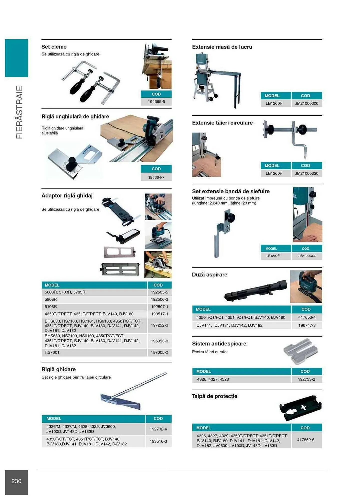 Catalog Makita catalog de la 1 ianuarie până la 31 decembrie 2023 - Revista Pagina 230