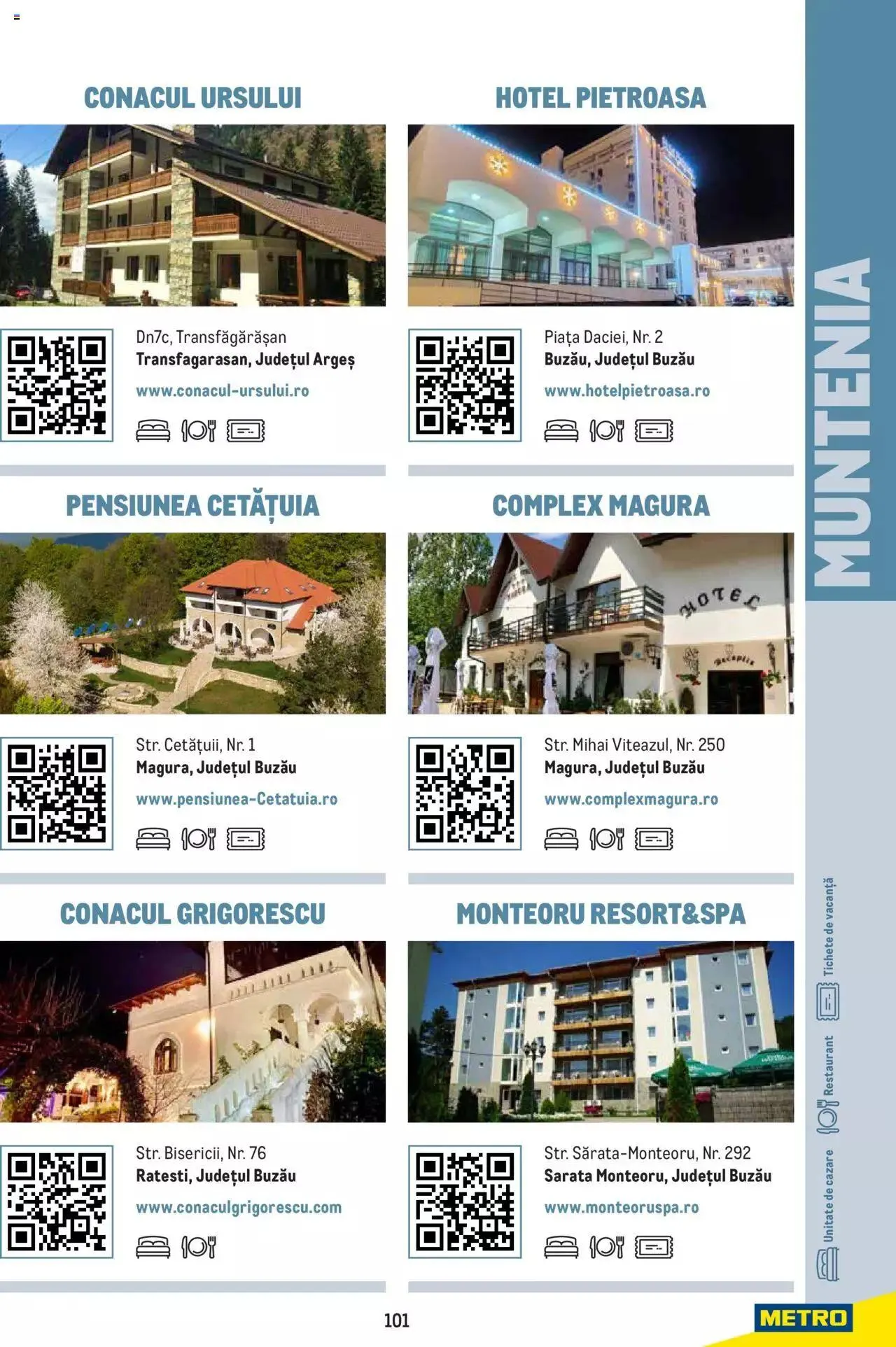 Catalog Metro - Ghid de călătorie - România, 2022 de la 4 iulie până la 31 decembrie 2023 - Revista Pagina 101