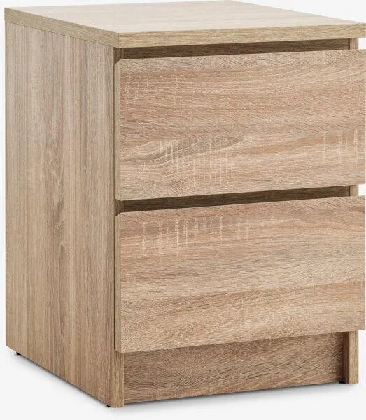 Noptieră LIMFJORDEN 2 sertare stejar deschis
