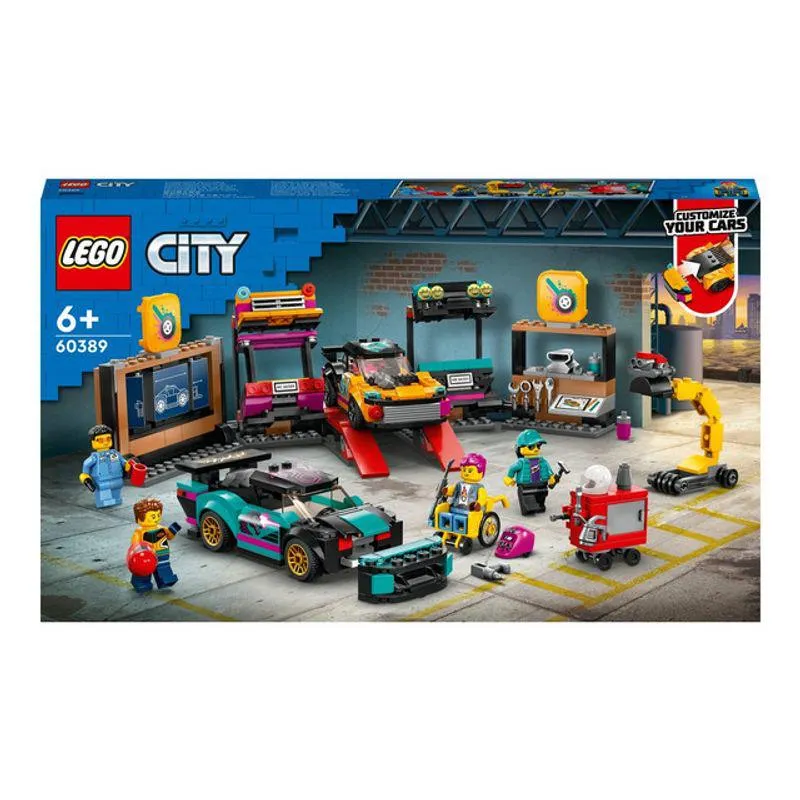 LEGO City - Service pentru personalizarea masinilor 60389, 507 piese