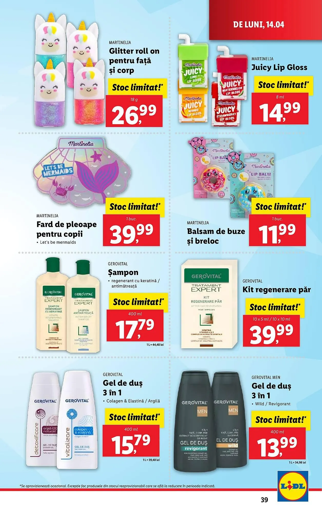 Catalog Catalog Lidl de la 14 aprilie până la 19 aprilie 2025 - Revista Pagina 39