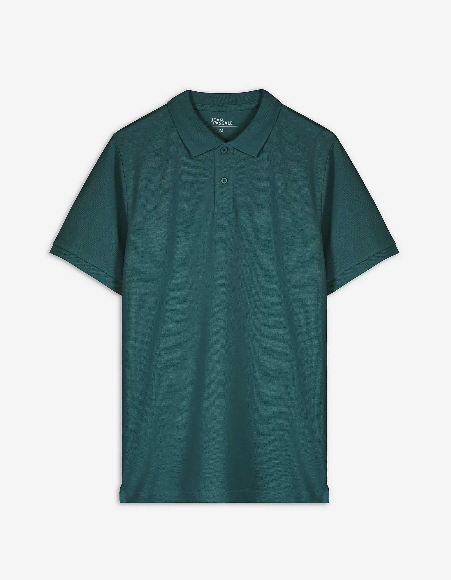Tricou polo - Închidere cu nasturi - Verde inchis