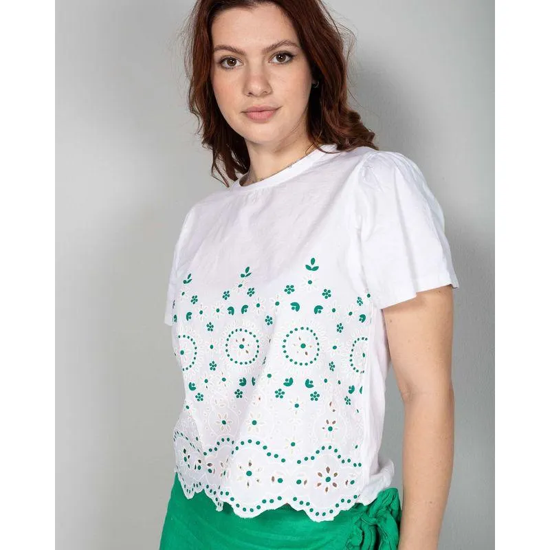 Bluza din bumbac cu maneca scurta N240423001