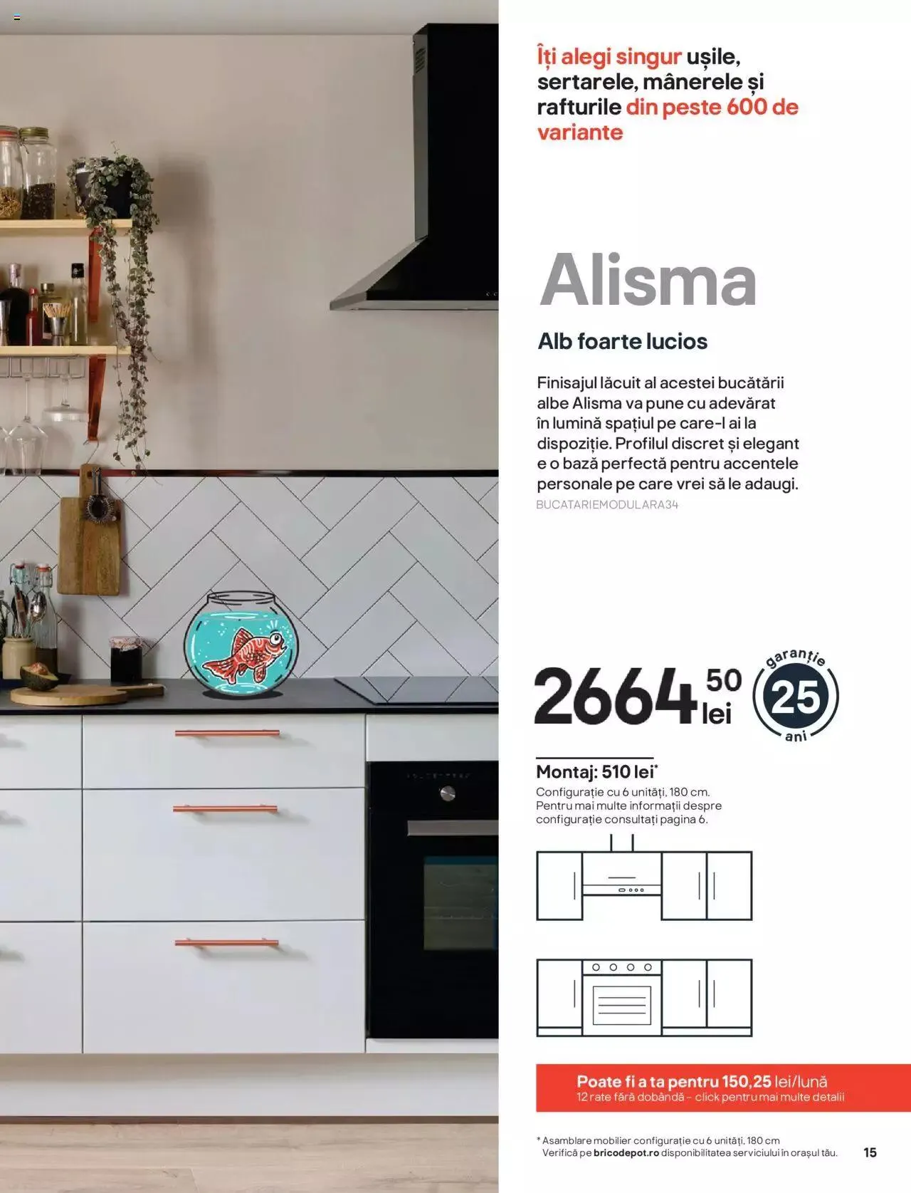 Catalog Brico Depot catalog - Bucătării modulare de la 1 ianuarie până la 31 decembrie 2023 - Revista Pagina 15