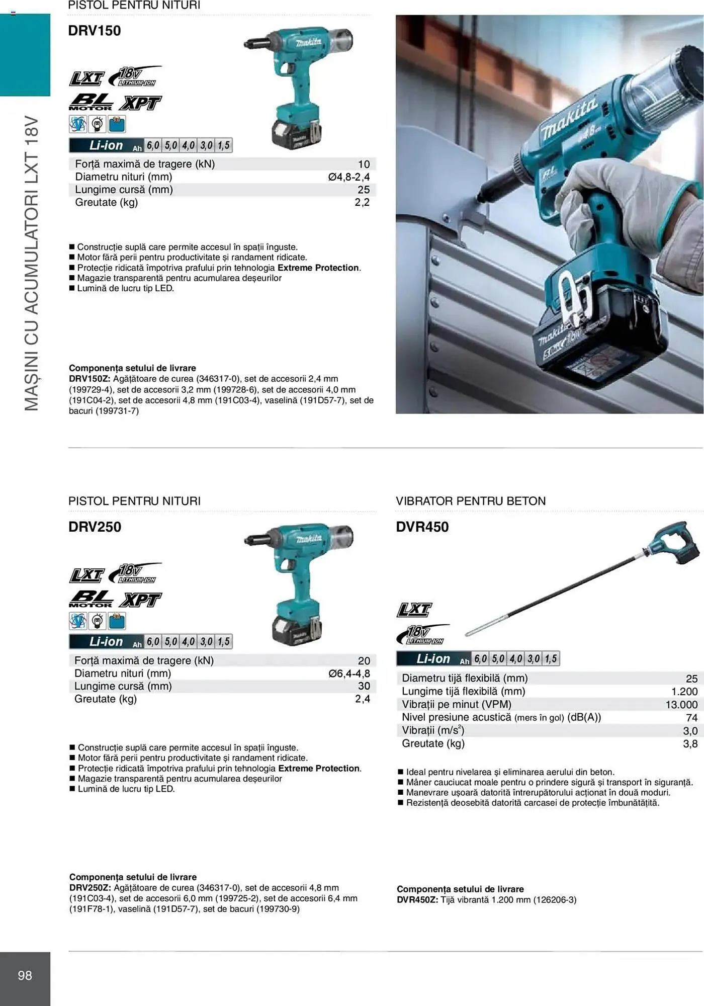 Catalog Catalog Makita de la 8 ianuarie până la 31 decembrie 2025 - Revista Pagina 98