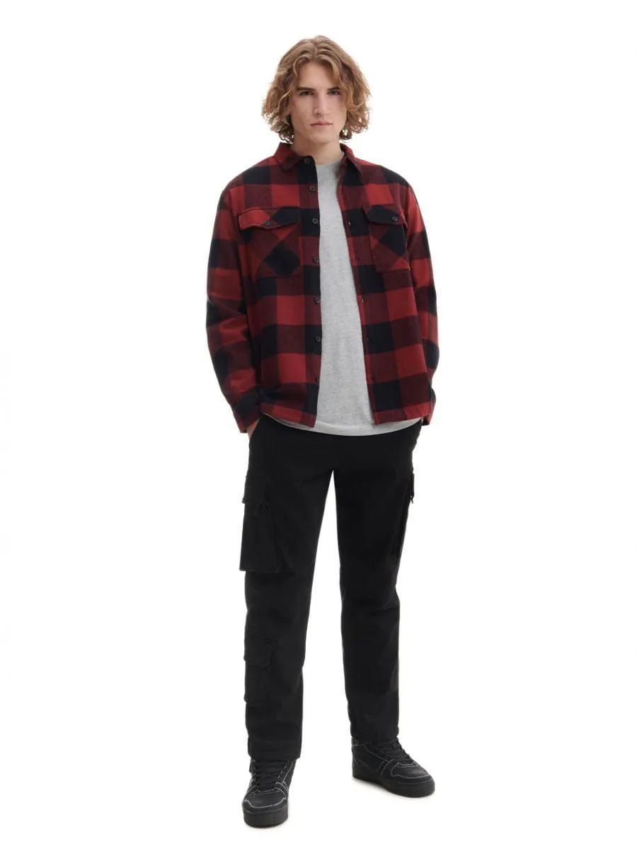 Cămașă roșie în carouri