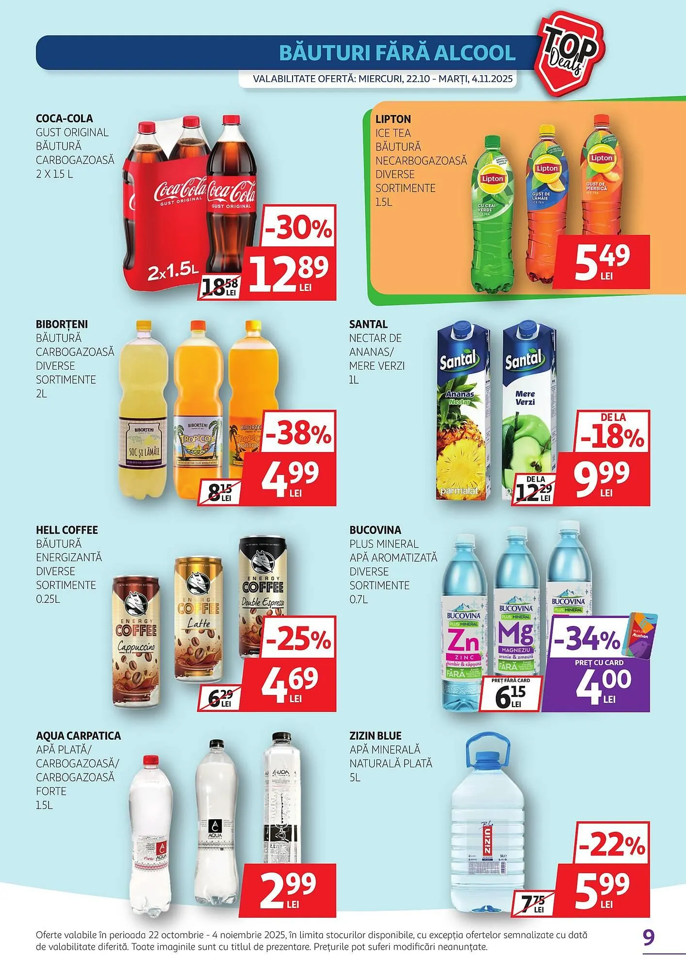 Catalog Catalog Auchan de la 22 octombrie până la 4 noiembrie 2025 - Revista Pagina 9