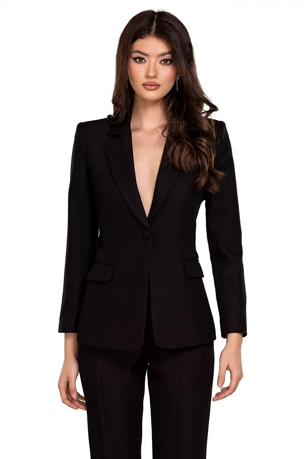 Sacou negru din stofa