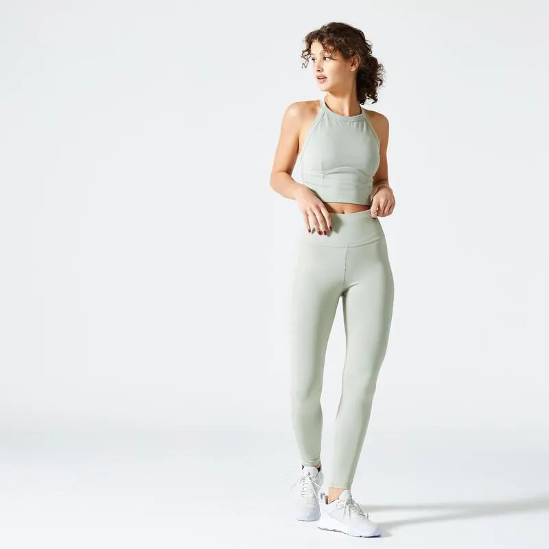 Bustieră 140 Fitness susținere redusă Verde