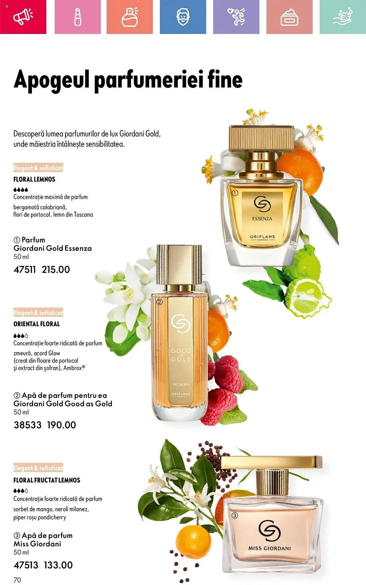Catalog Catalog Oriflame de la 6 iulie până la 26 iulie 2025 - Revista Pagina 70