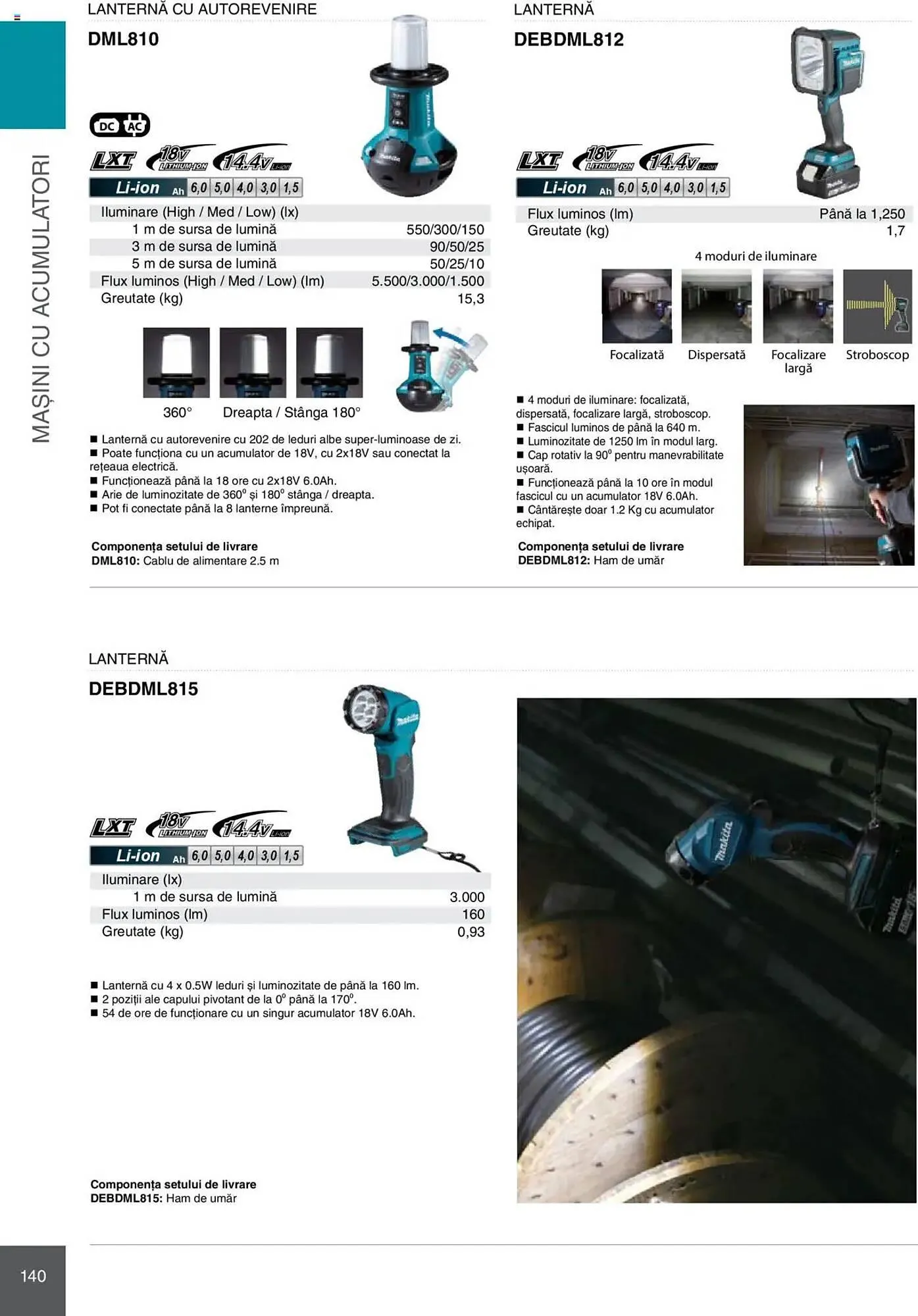Catalog Catalog Makita de la 8 ianuarie până la 31 decembrie 2025 - Revista Pagina 140