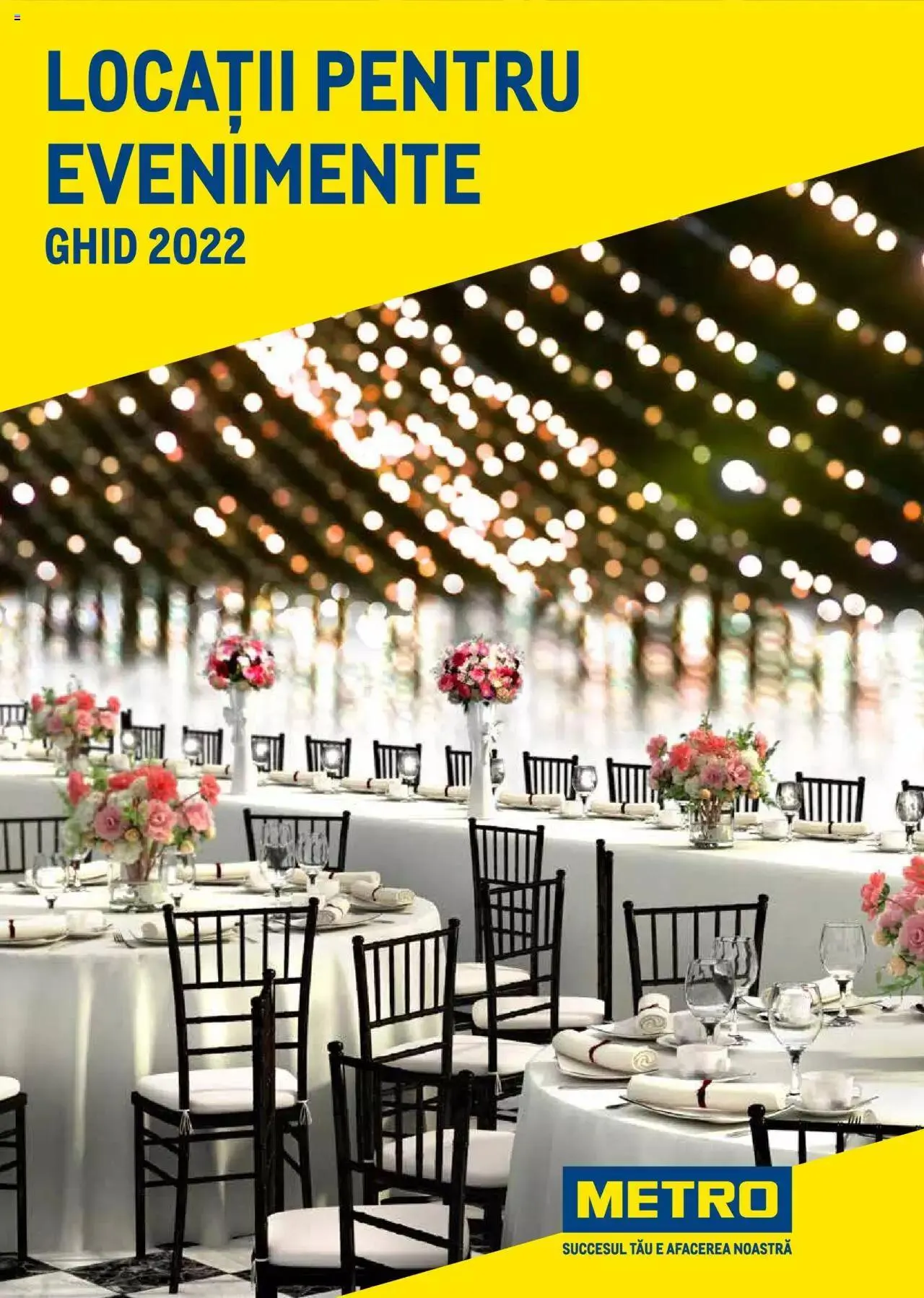 Catalog Metro - Ghid locații pentru evenimente 2022 de la 5 aprilie până la 31 decembrie 2023 - Revista Pagina 1