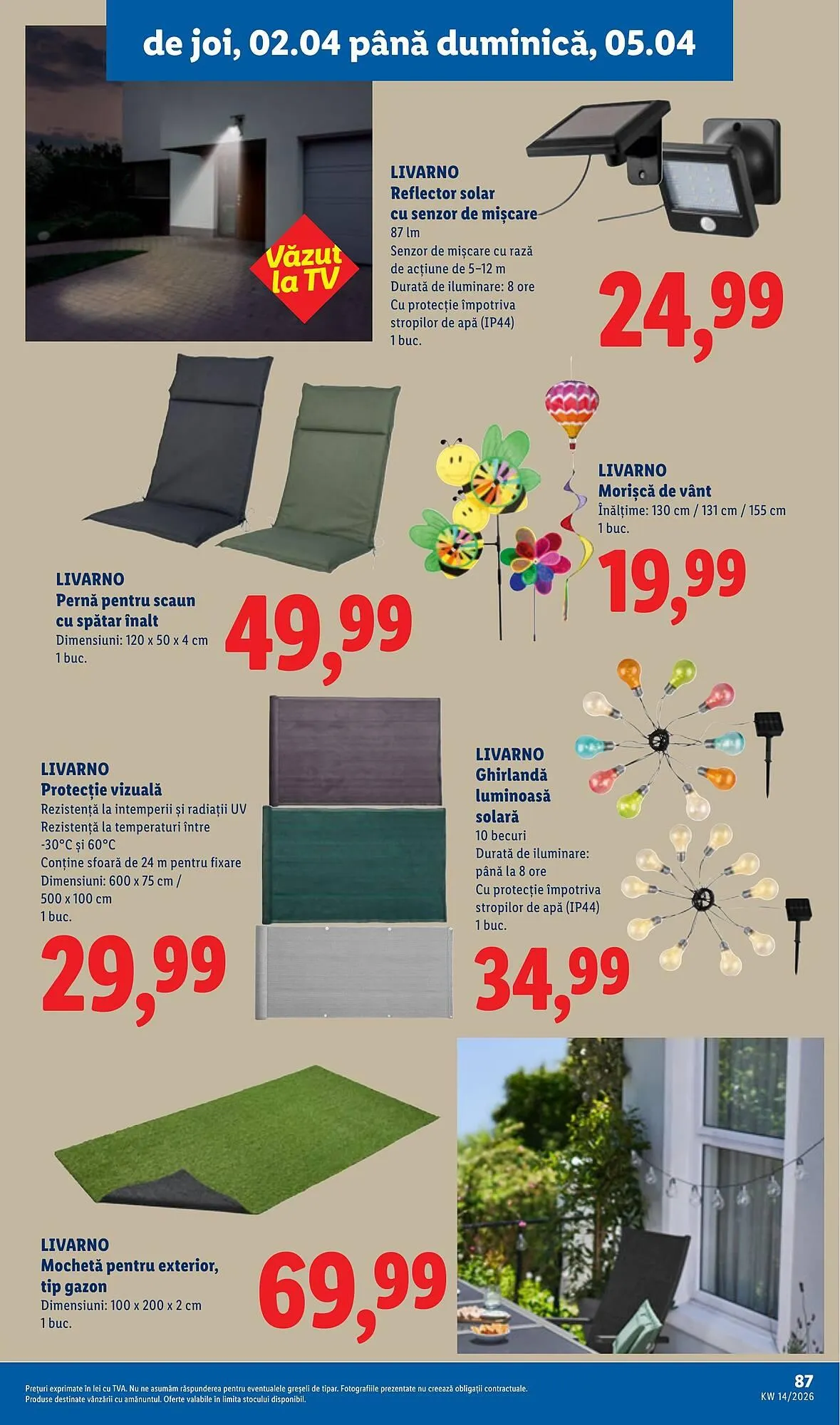 Catalog Catalog Lidl de la 30 martie până la 5 aprilie 2026 - Revista Pagina 87