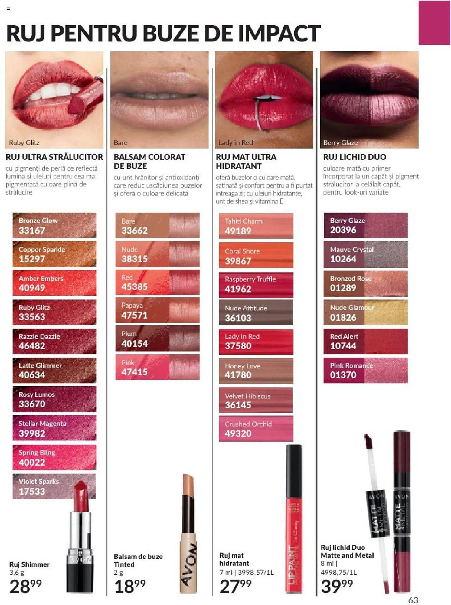 Catalog Avon catalog de la 1 octombrie până la 31 octombrie 2023 - Revista Pagina 65