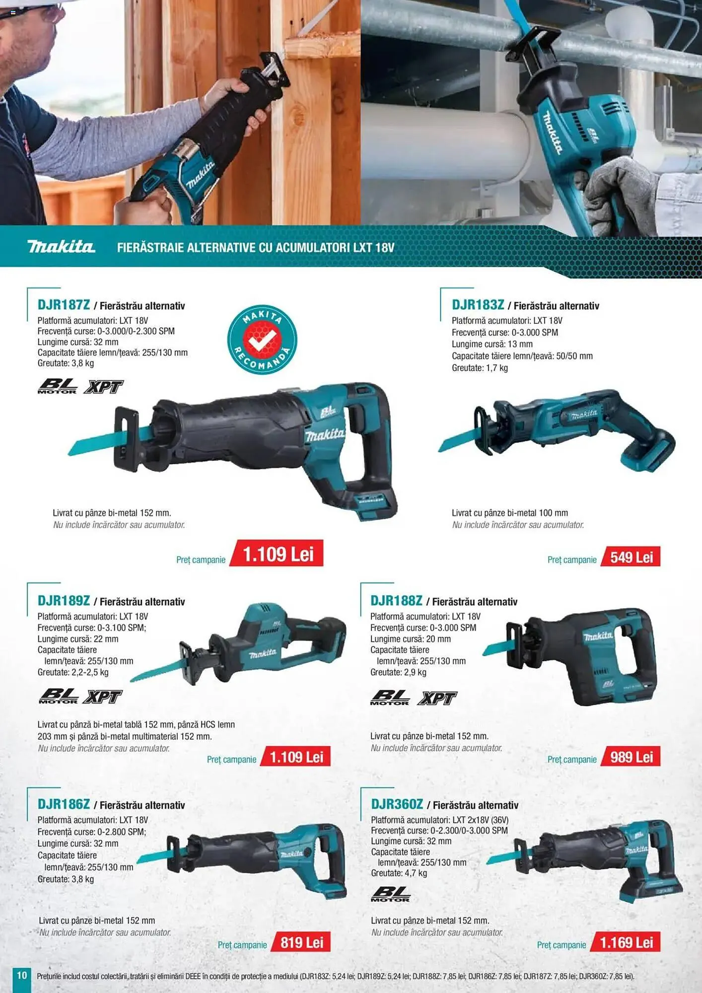 Catalog Catalog Makita de la 8 ianuarie până la 31 martie 2025 - Revista Pagina 10
