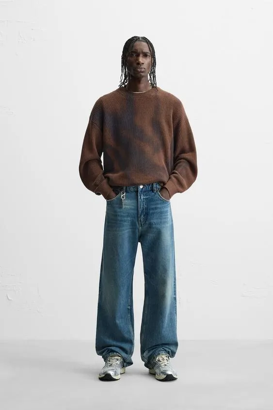 PULOVER CU IMPRIMEU TIP SPRAY