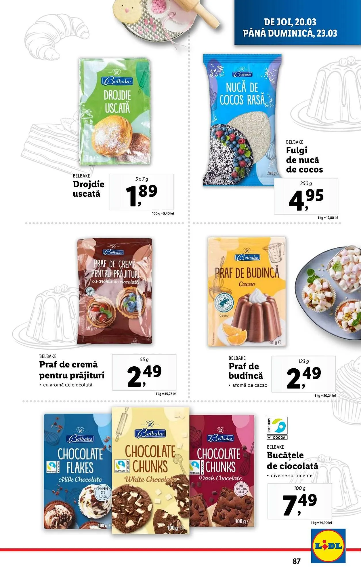 Catalog Catalog Lidl de la 17 martie până la 23 martie 2025 - Revista Pagina 87