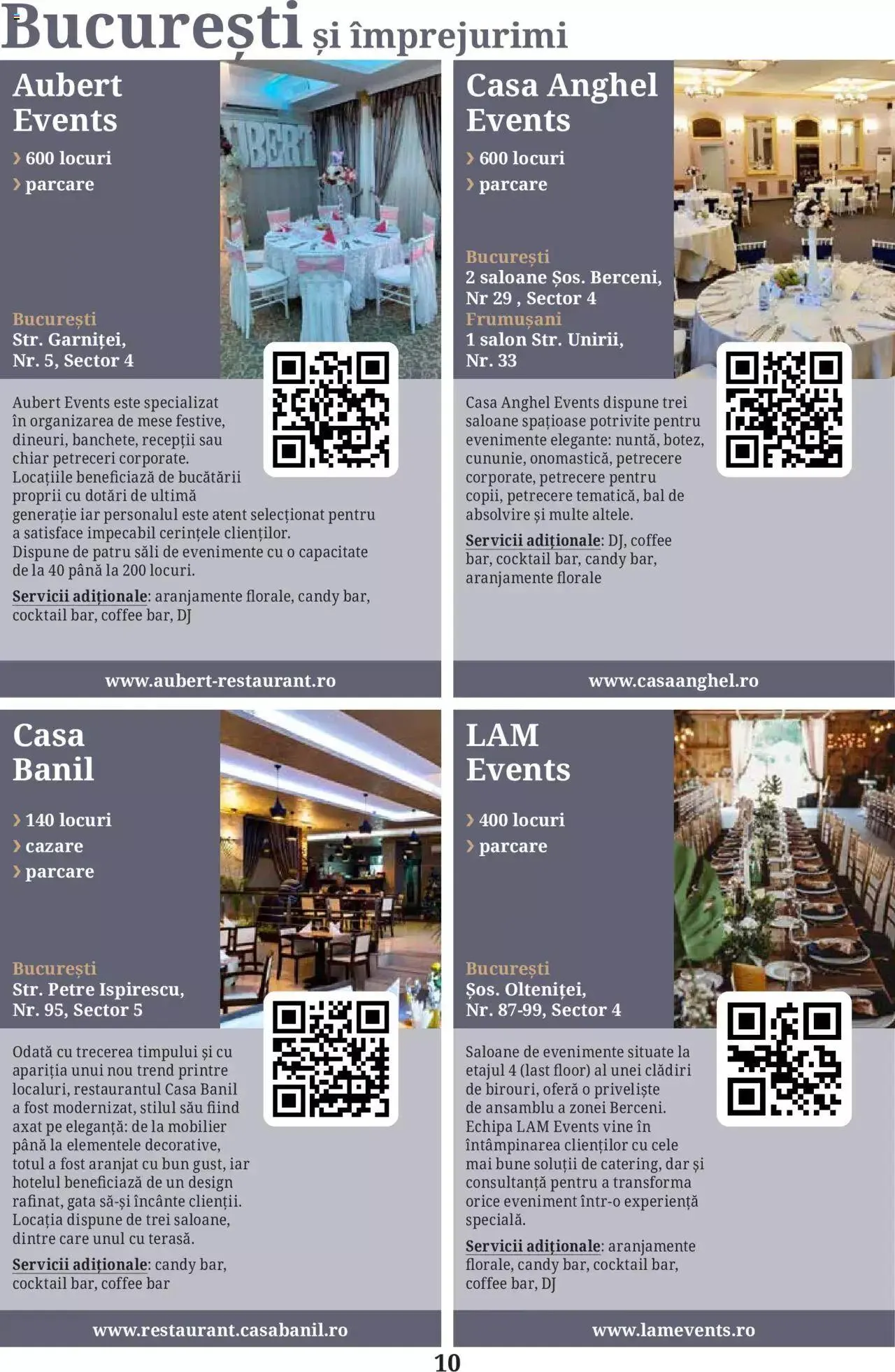 Catalog Metro - Ghid locații pentru evenimente 2022 de la 5 aprilie până la 31 decembrie 2023 - Revista Pagina 10